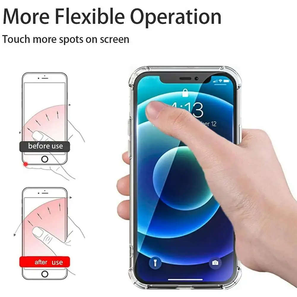 Transparenter Handy-Ringhalter mit Ständer 360° ° Grad drehbarer, transparenter Fingergriff, Ständer, kompatible Handys oder Handyhülle – Detail 25