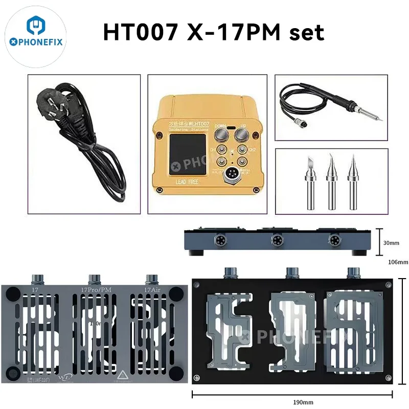 WL HT007 Preheater Motherboard Separating Machine Layered Soldering Station Heating Module for iPhone X-17 Pro Max Repair Tools