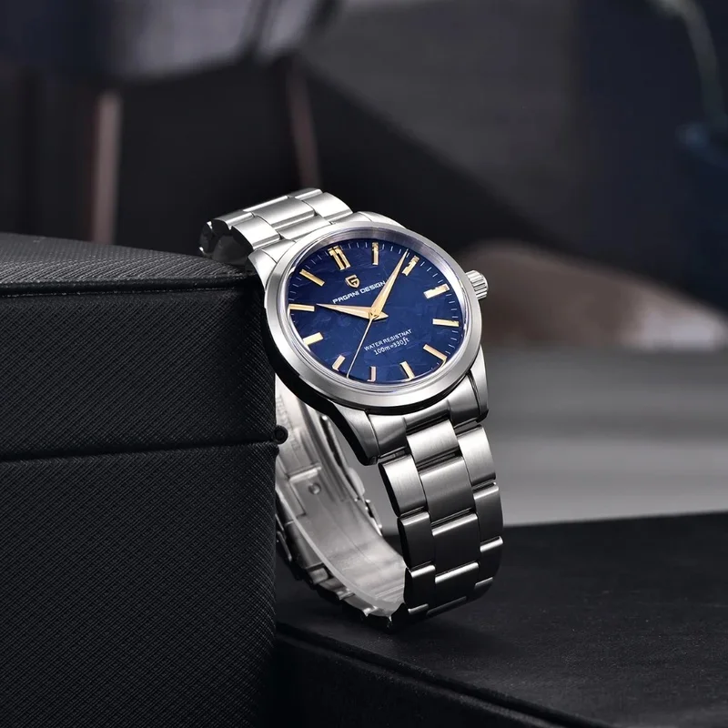 PAGANI DESIGN 40MM Men's Quartz Watch, Ultra Thin Luxury Wristwatch for Men, AR Coated Sapphire Crystal, Fashion Casual Male Wat