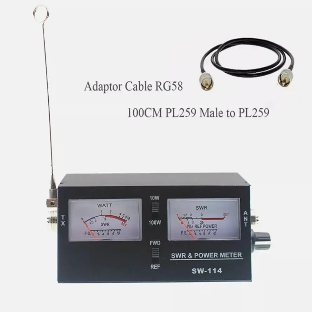 

SW114 Измеритель мощности RF для испытания на распространение энергии и силы поле с измерением VSWR для системы антенны CB
