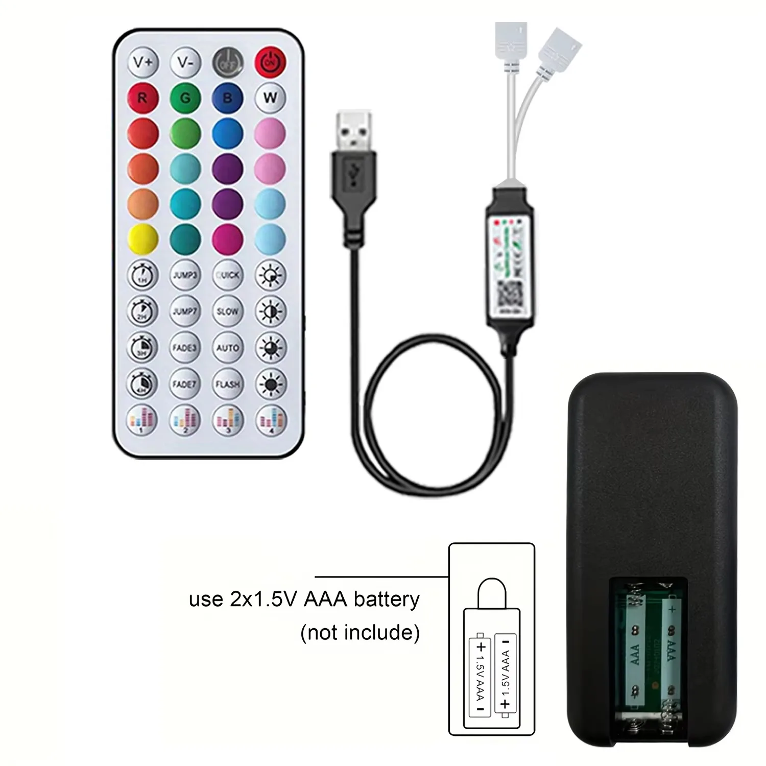 USB 5V Led Strip Controller, Music Sync, APP Control, for 5V RGB Led Strip