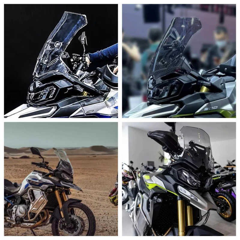 Image of DS900X erhöhte Motorrad-Windschutzscheibe, geeignet für Longxin VOGE Valico 900 DSX DS 900 X mit zusätzlichem Windschutzscheibenabweiser