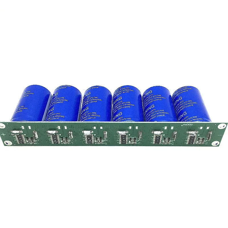 2.7V 500F Super Farad Capacitor 16V83F Flat Angle Electrolytic Capacitor, Single Row Super Capacitor with Protection Plate