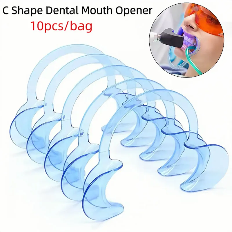 10pcs Dental Cheek Retractor C Shape Lip Mouth Opener Intraoral Dentist Orthodontic Tool For Oral Tooth Whitening Mouth Expander