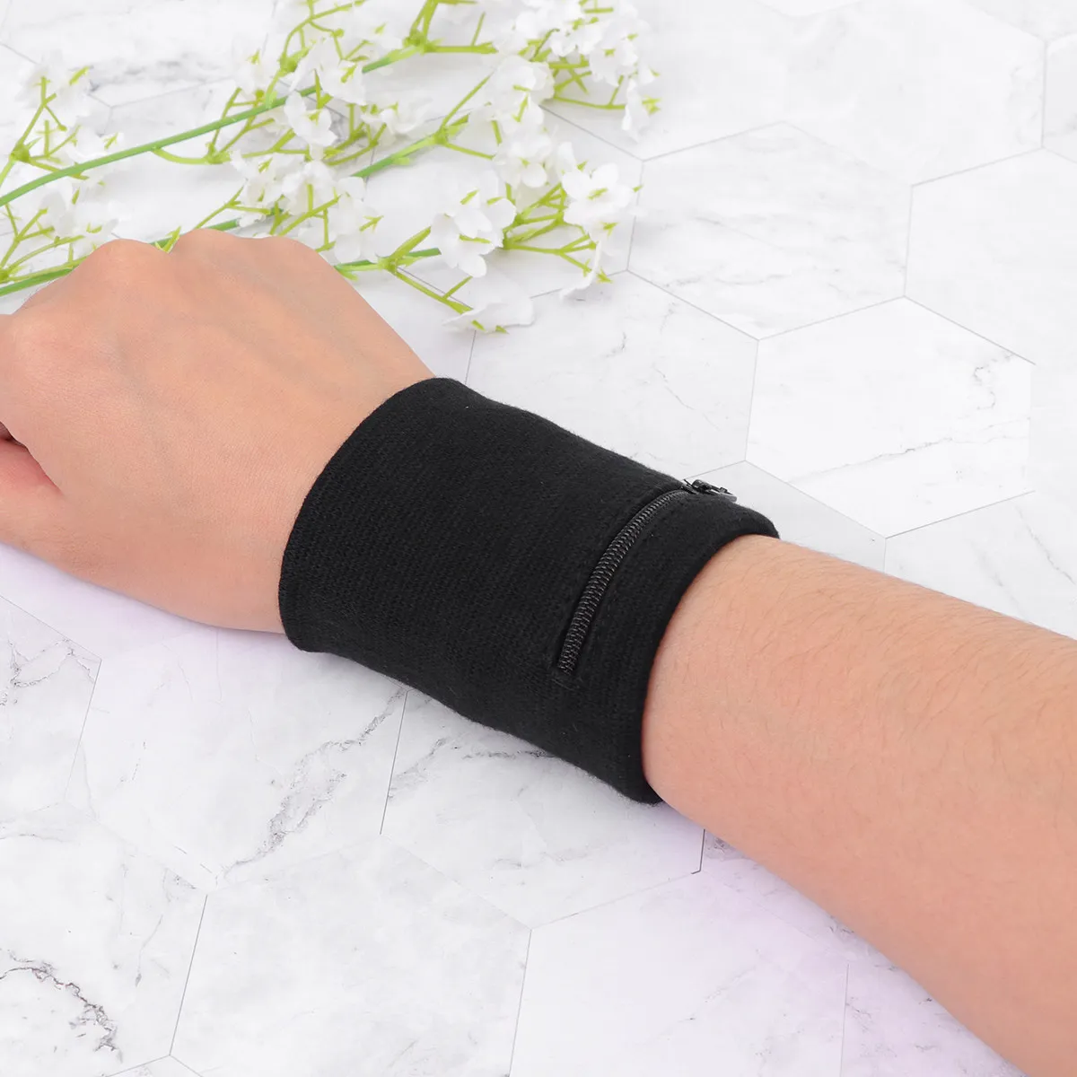 

2 шт. портативных браслета-кошельков для бега с надежной молнией, для монет и ключей, идеальный подарок для любителей спорта, для повседневного использования