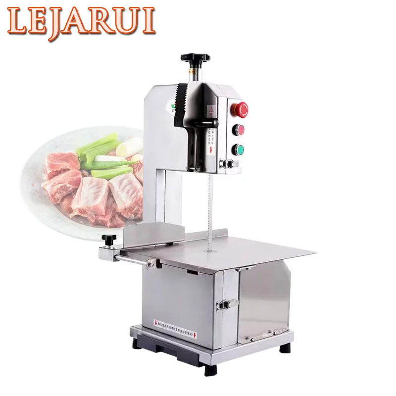 Tagliatrice automatica per ossa Tagliatrice commerciale per segatura di ossa Costole di maiale Trotters di maiale congelate Tagliatrice per bistecche di ossa