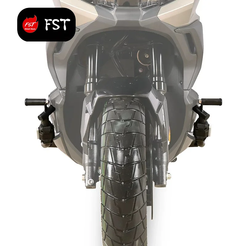 Crash Bars Engine Guard Bumper Stainless Steel Foot Pegs Exhaust Sliders Anti-Fall Protector for Honda ADV350 Motorcycle