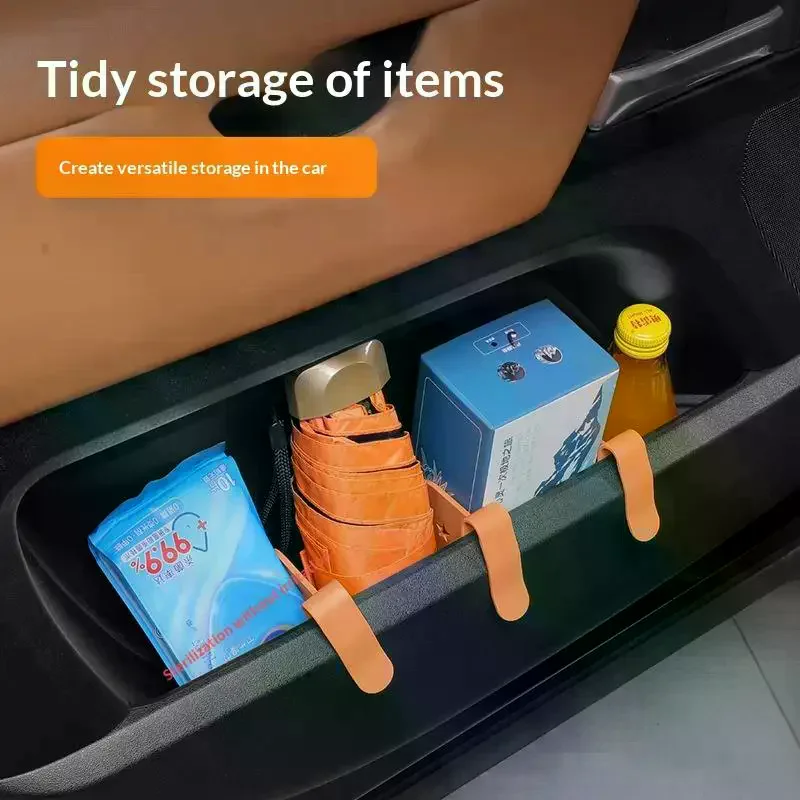 1/2Pcs Universal Car Door Side Storage Partition Car Door Groove Partition Panel Car Storage Organizer Management Car Parts