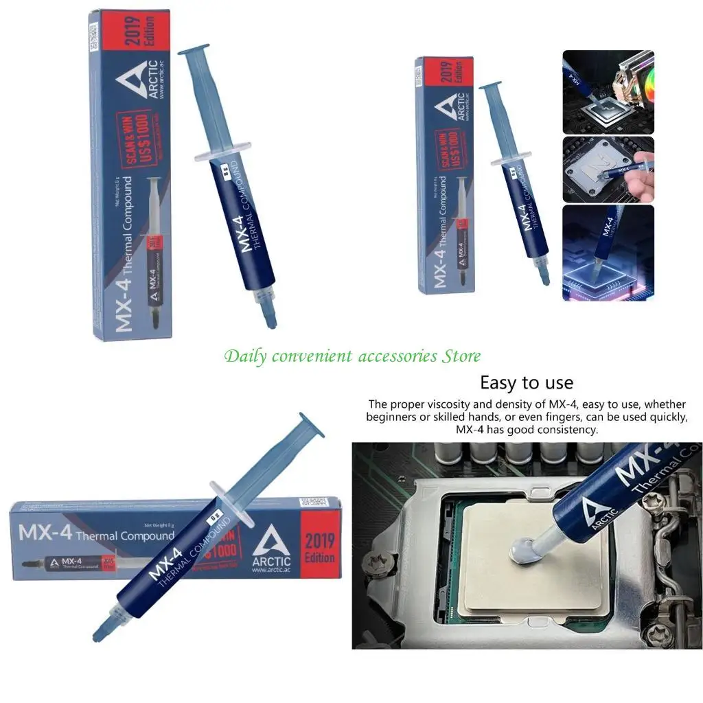 

97QB MX-4 8g Thermal Paste Thermal Grease Excellent Heat Management In Devices MX4