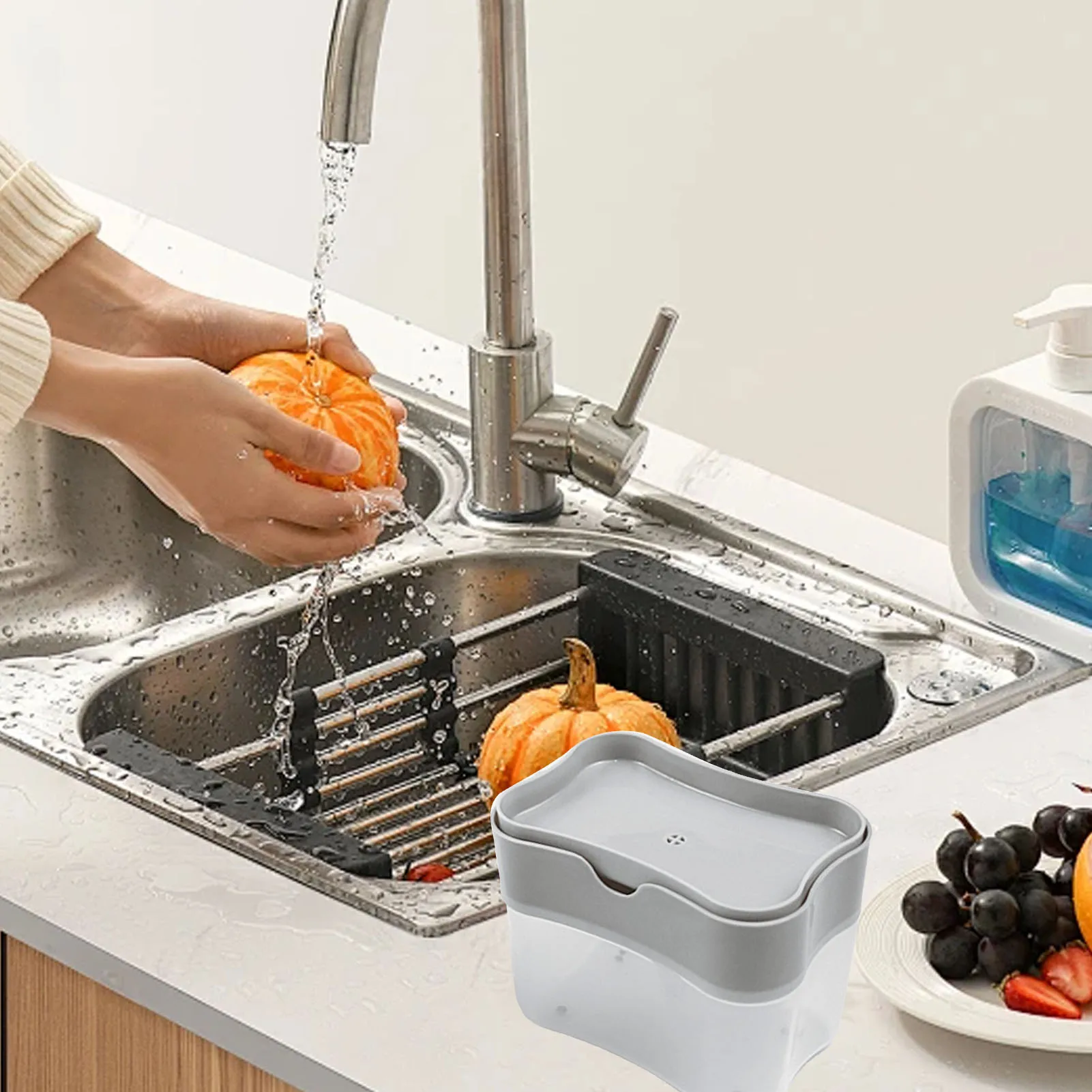 

Дозатор для мыла с нажимным механизмом, пластиковый, экономящий усилия, для мытья рук и кухонной раковины