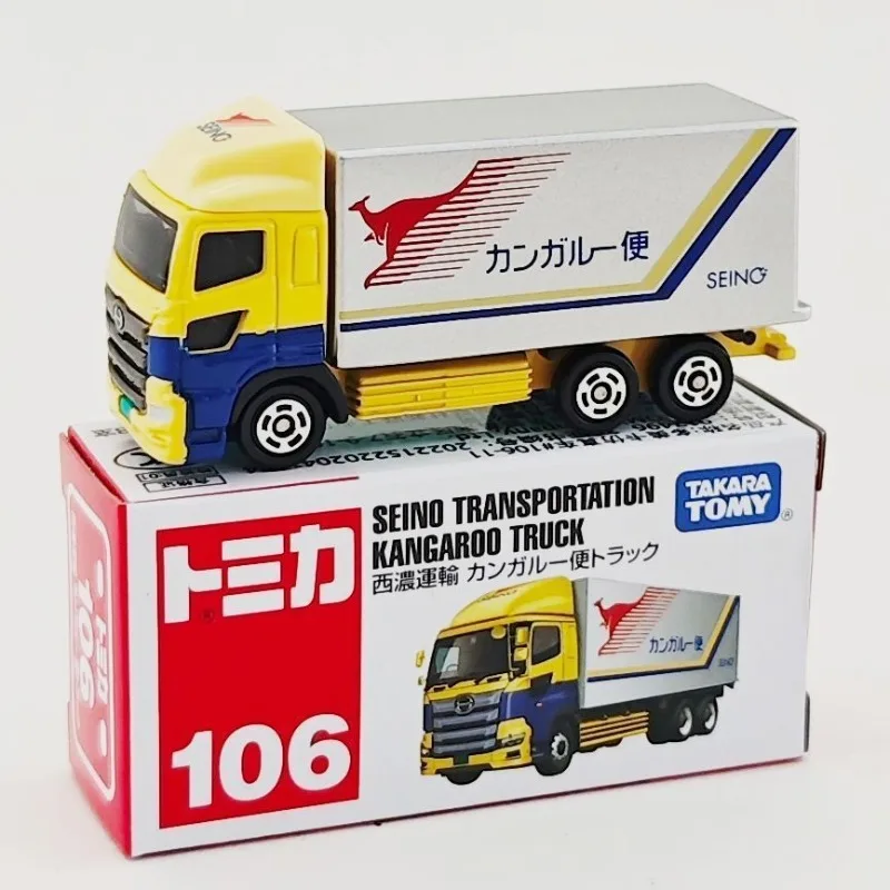 

TAKARA TOMY Tomica Red White Box No 106 Shinon Transport Truck Alloy Car Model Ideal Gift for Collectors