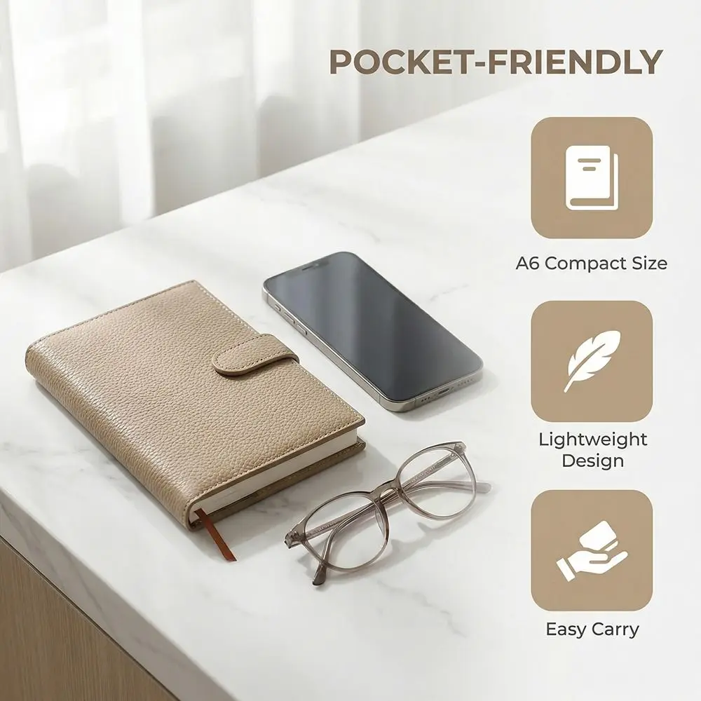 

Creative Litchi Leather Portable Notebook Thickened Exquisite Work Notepad Mini Paper Business Meeting Record Book Student