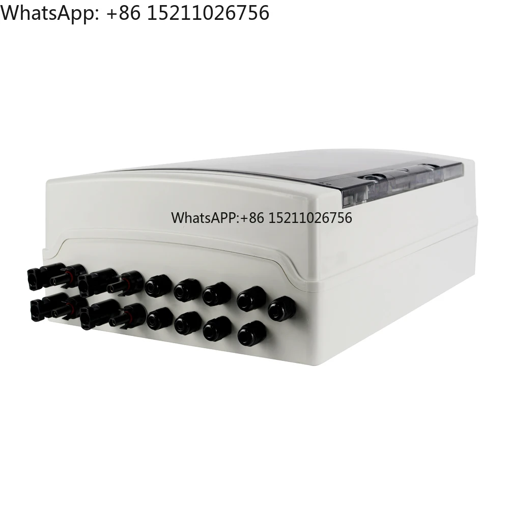 IP65 4 in 2 OUT 4 Strings 25A 1000V DC Solar PV Array Plastic Combiner Box with Dc Fuse SPD Isolator Switch - view 5
