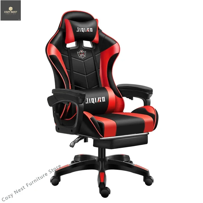 

Wholesale cheap pvc leather led computer game chair shilla game racing rgb massage game chair without ottoman