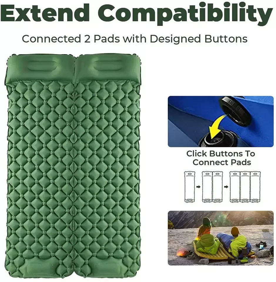 

Inflatable Ultralight Sleeping Mat Camping Air Pad