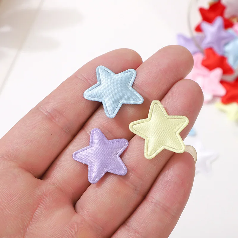 50 stks/partij Multi Kleuren 2.5 cm Ster DIY Craft Handgemaakte Haar Clip Haaraccessoire Kleding Hoed Speelgoed Decoratie Accessoires