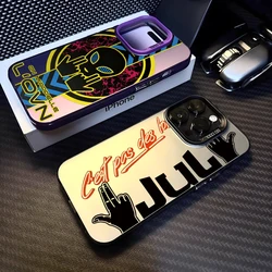Rapper JuL C'est Pas Des Lol Phone Case for Apple iPhone 16 15 14 Plus 13 12 11 iPhone16 Pro Max X Xs XR 8 7 Matte Hard Cover
