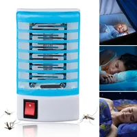 Home Practical LED Socket Electric Mosquito Repellent Fly Bug Insect Killer Trap Night Lamp EU US Plug Zapper Rodent Repeller