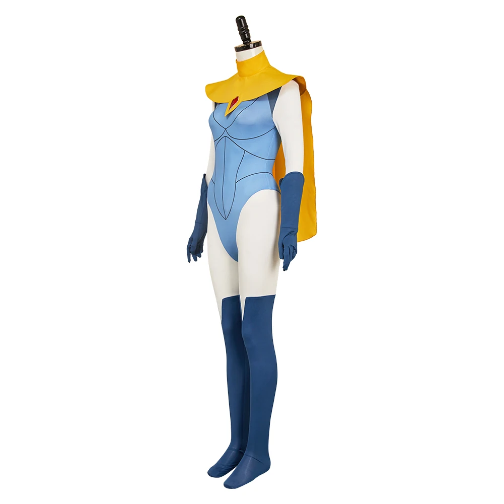 Adult Waterboy Jumpsuit Blonde Cosplay Blazer Dress Invisigal Costume Fantasia Mecha Man Shirt Halloween Carnival Party Suit view 3