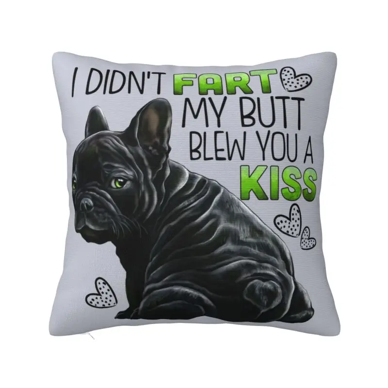 

Cute French Bulldog Pillow Decorative Funny Frenchie Pet Nordic Cushion Cover Car Pillowcase