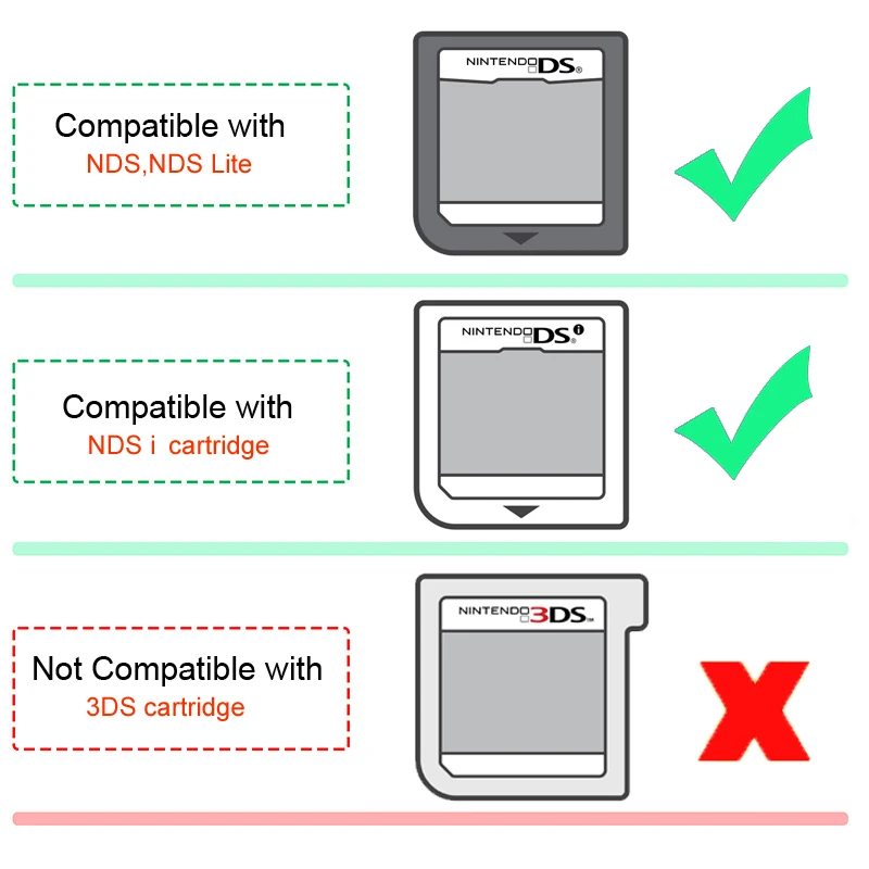 For Nintendo DS Single Game Card Protective Case NDSL Cartridge Holder Box Portable Storage Micro SD Card TF Clear Box