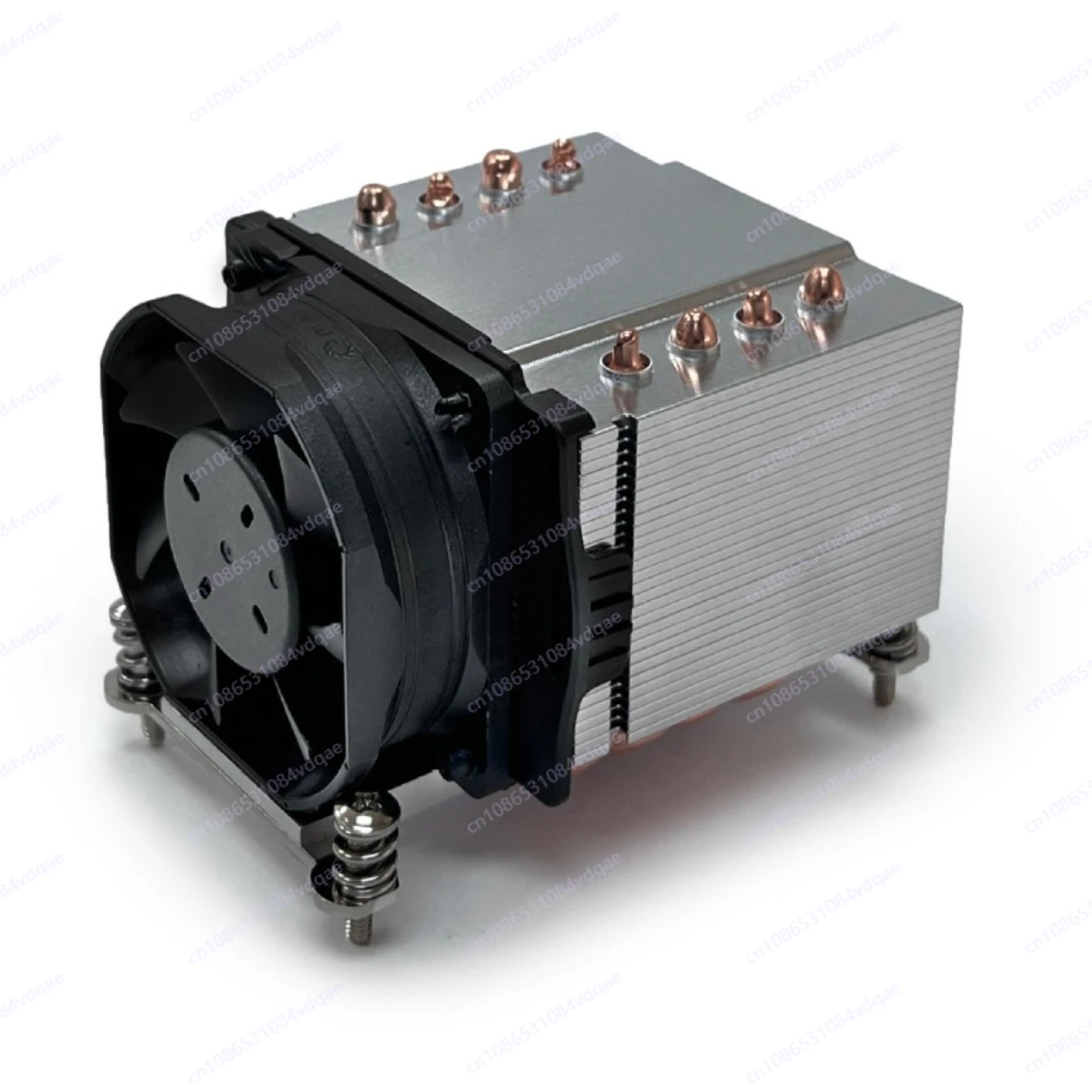 2U Server CPU Cooler with Heat Pipes, Supports AM4/AM5, High Static Pressure Fan