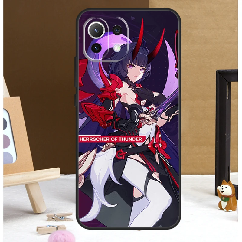 Herrscher of Thunder Honkai Impact 3 Case For Xiaomi 13T 14 Pro 11T 12T 12 13 Lite POCO X6 X3 X4 X5 F5 Pro F3 M5s M6 Pro Cover