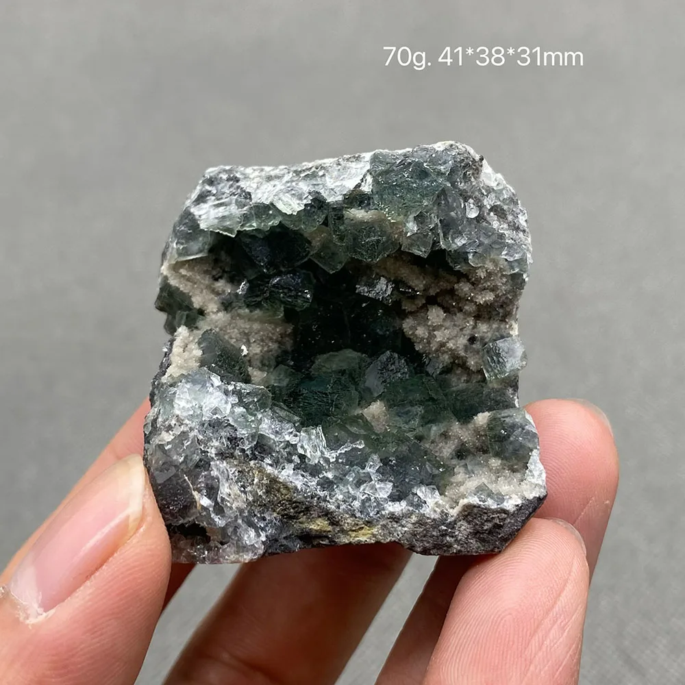 

100% natural green fluorite (stepped) raw stone mineral specimen healing crystal collection