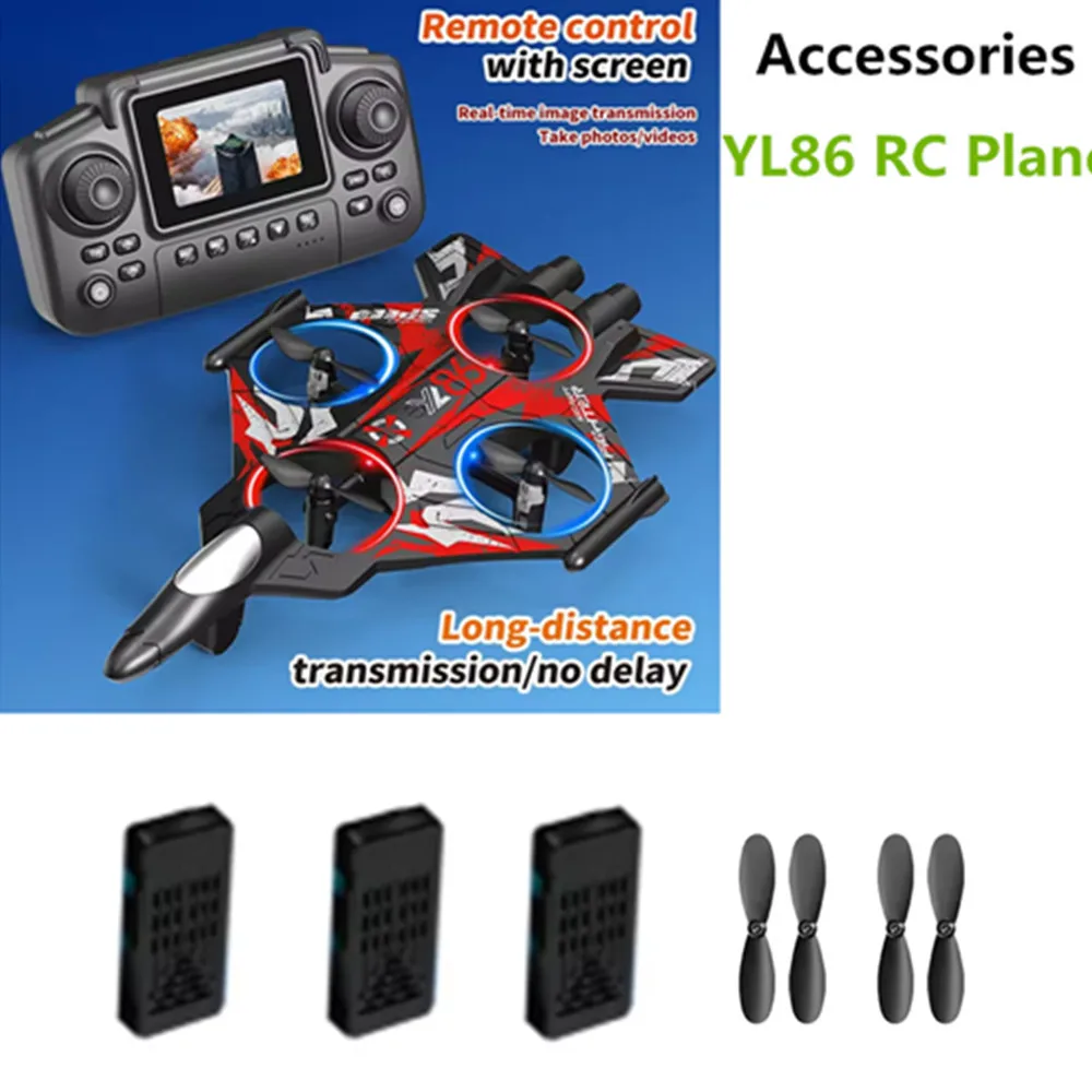 YL86 Drone Battery YL86 plane Parts 3.7V 500mAh  / Propeller Blade / Use For YL86 RC Plane