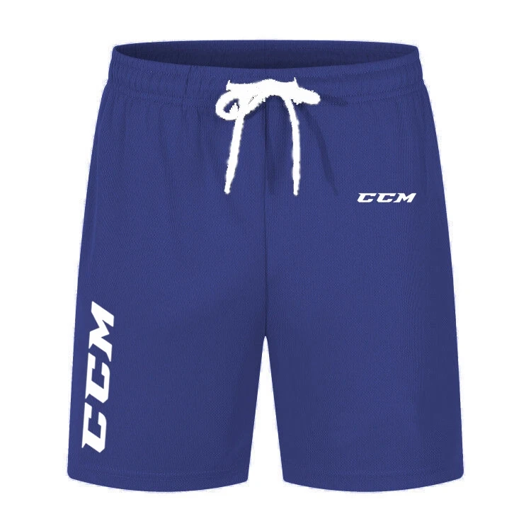 CCM Men Summer Short Mesh Gym Bodybuilding Casual Loose Shorts Outdoors Fitness Beach Short Pants Male Printed Sweatpant