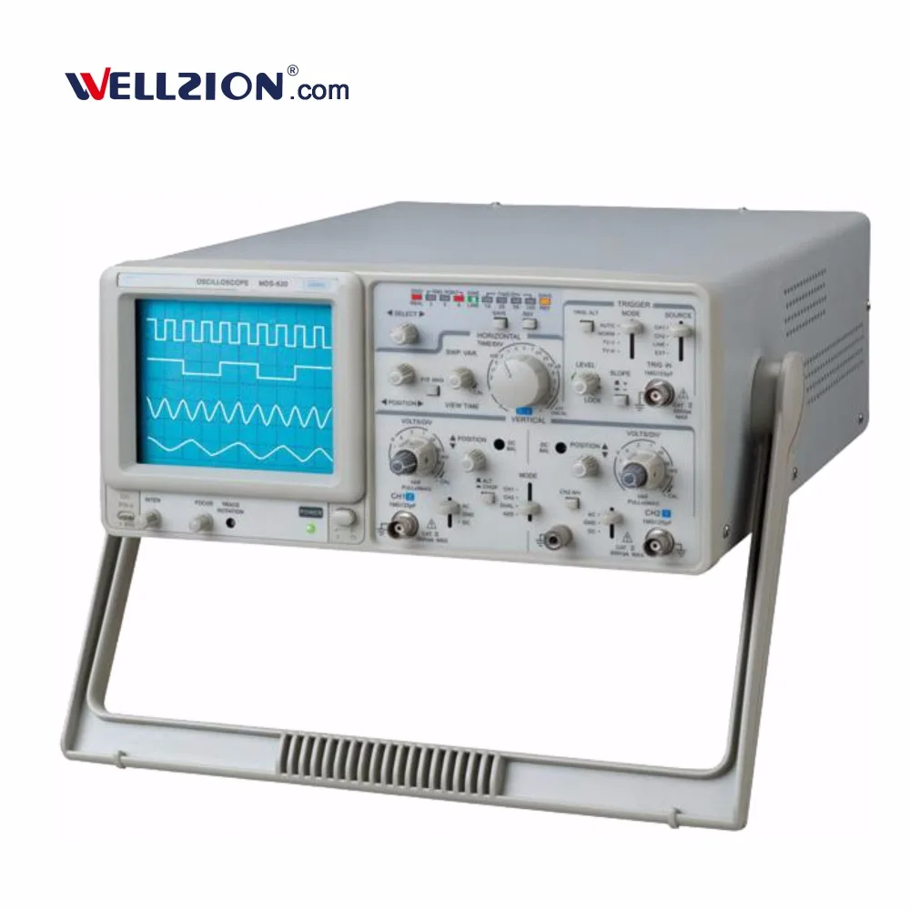 

MOS-620CH,20MHz Bandwidth CRT Analog Oscilloscope