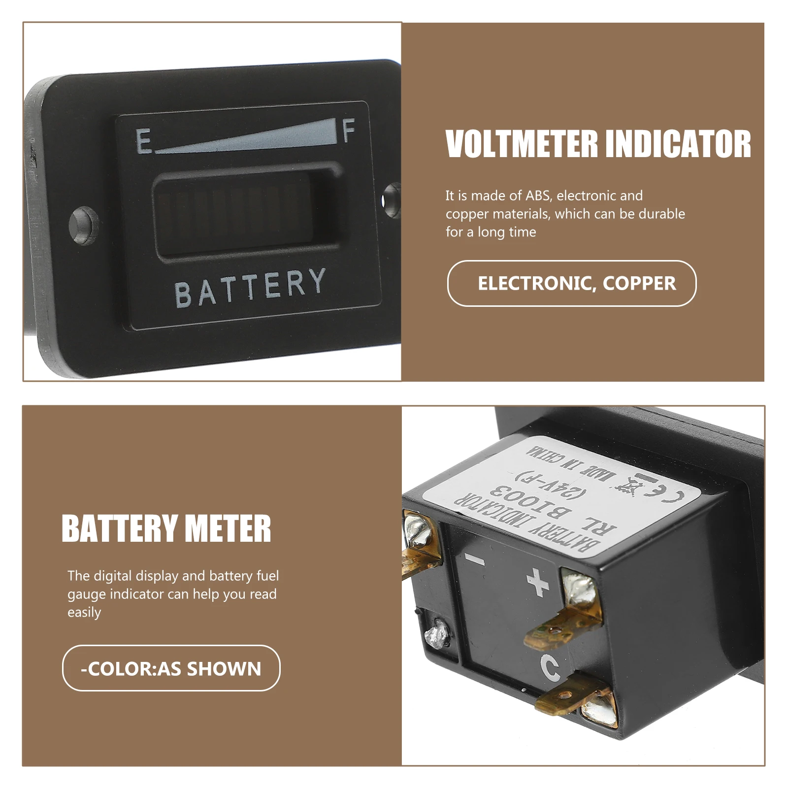 

1pc Capacity Tester Led Display Voltmeter For Car Electricity Indicator Portable Voltage Tool Parts