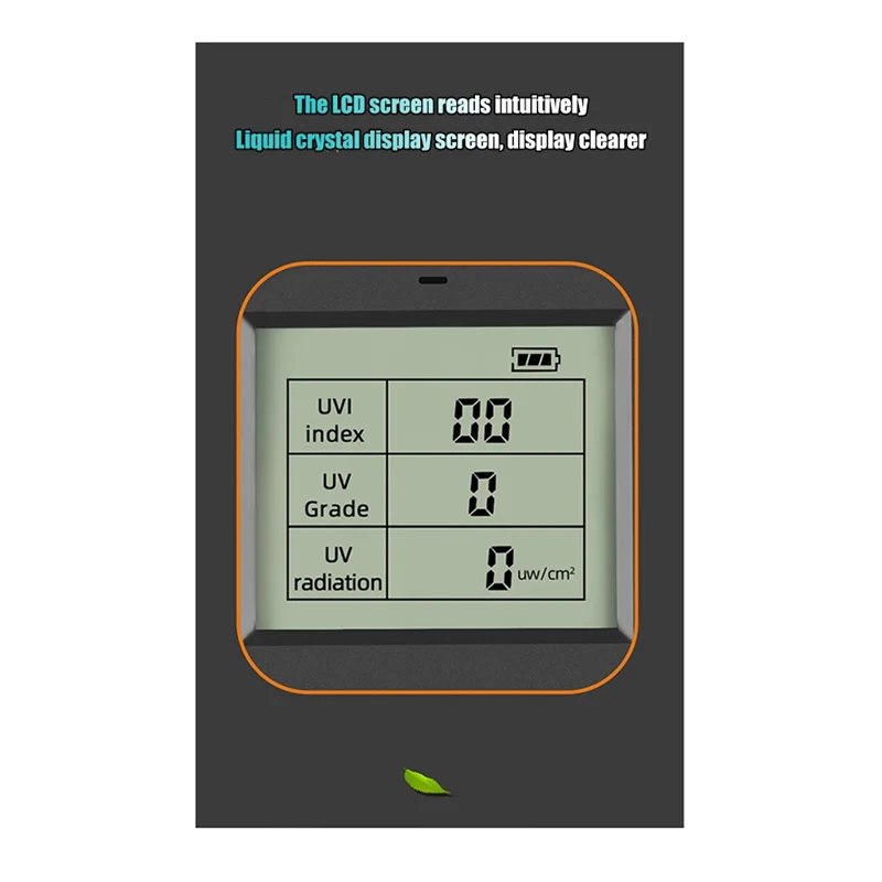 ABS Radiation Monitor เครื่องตรวจจับรังสี UV แบบดิจิตอลสําหรับโฮมออฟฟิศการตรวจสอบกลางแจ้งสีดํา