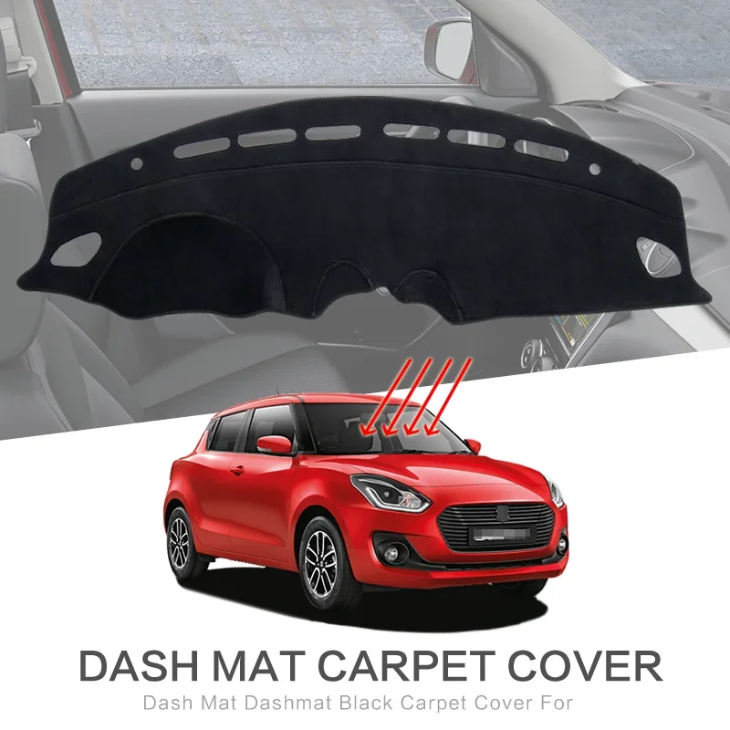 

For Suzuki Swift 2018 2019 2020 2021 2022 2023 Car Dashboard Mat Sunshade Protective Carpet Dash Mat Dashmat