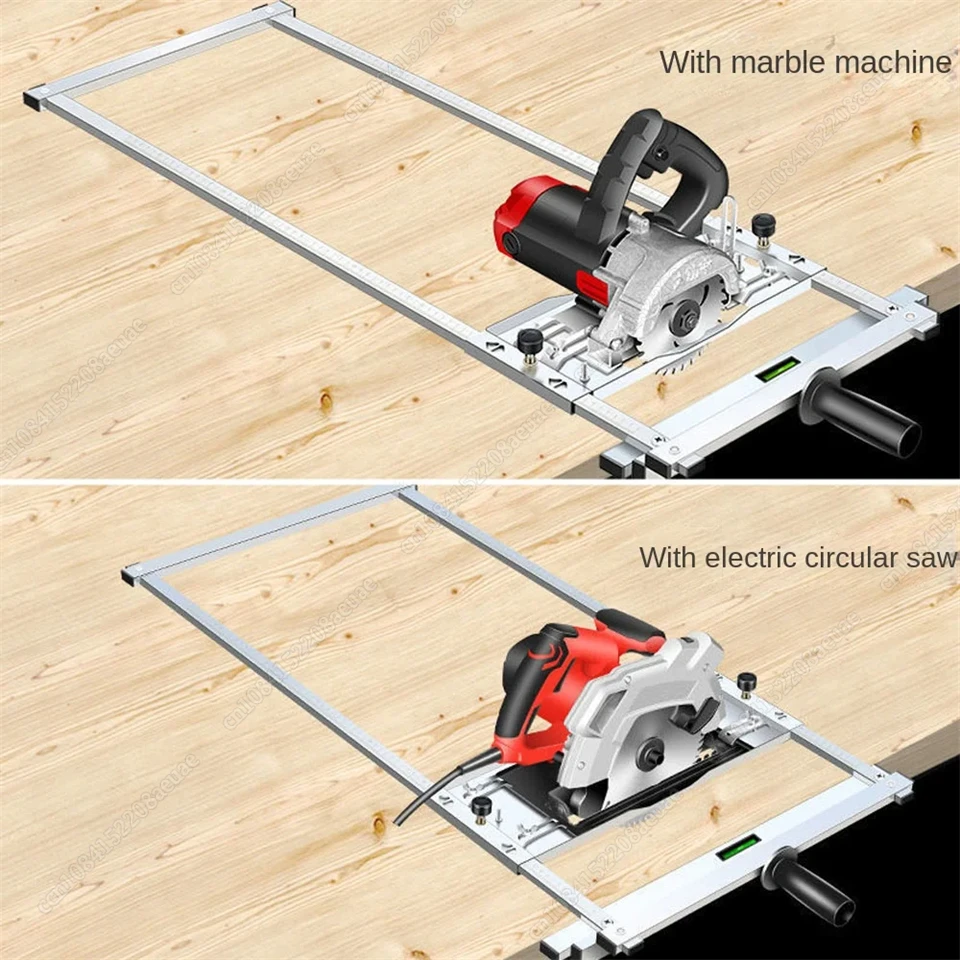 Imagem -02 - Electricidade Circular Saw Trimmer Machine Guia Posicionamento Placa de Corte Multifunções Woodworking Router Máquinas-ferramentas