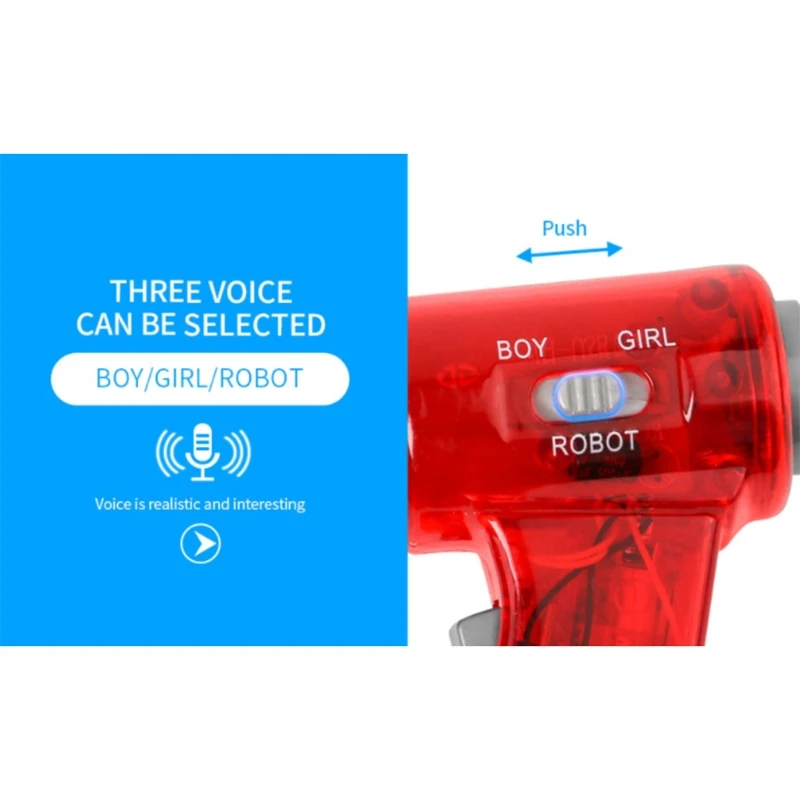 لعبة Megaphone Voice Changer 3 تأثيرات صوتية مختلفة ممتعة أو هدية لجميع الأعمار