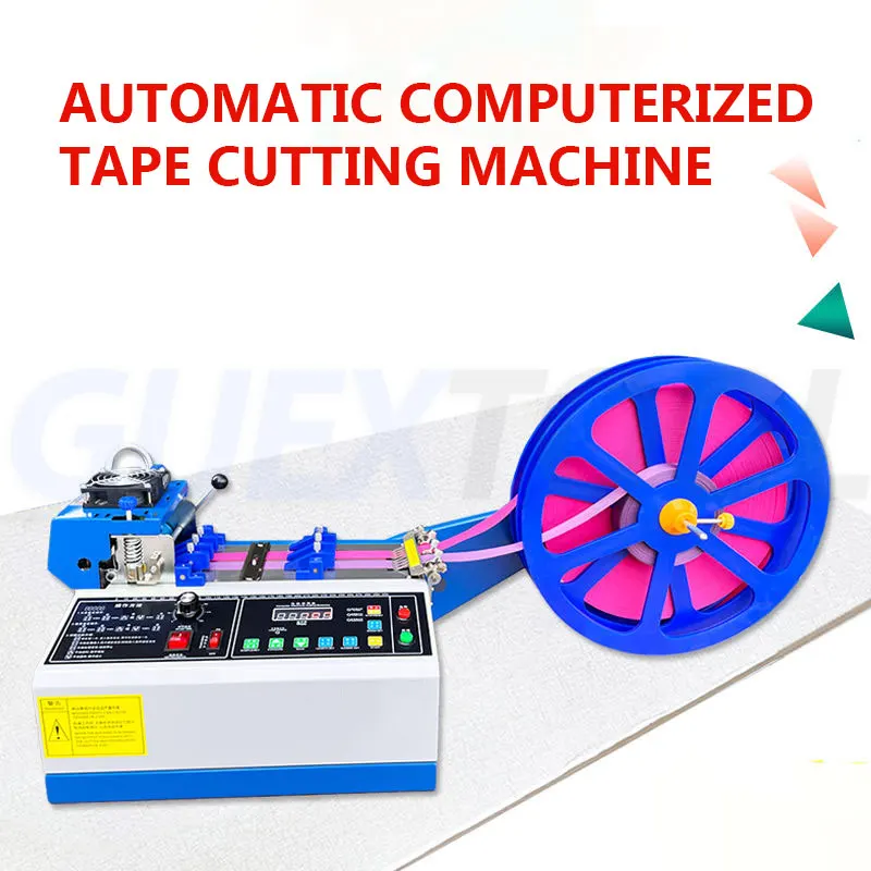 

Upgrade Automatic Cutting Machine, Cold And Hot Cutter For Ribbon Webbing Elastic Band Rope Metal Tube Zipper Heat Shrink Cutter