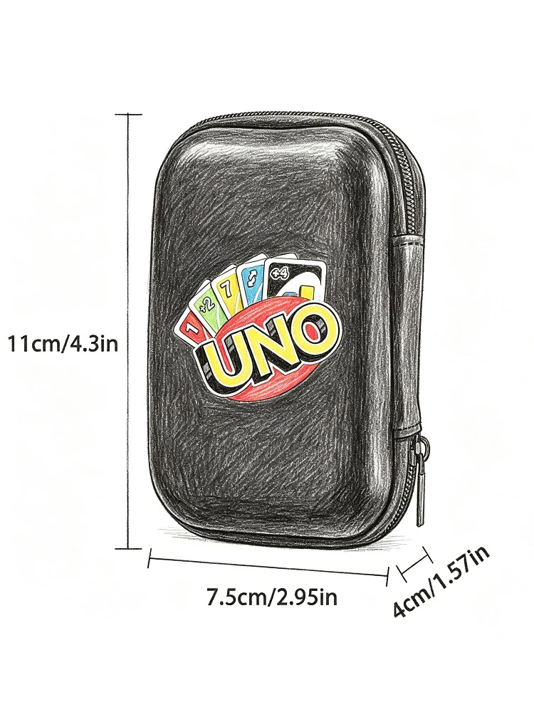 Neue 2026 Reise-Reißverschlusstasche für Brettspielkarten, Aufbewahrungspaket für Kinder, Unterhaltung für Fans, Kartenhalter, Mini-Tasche.