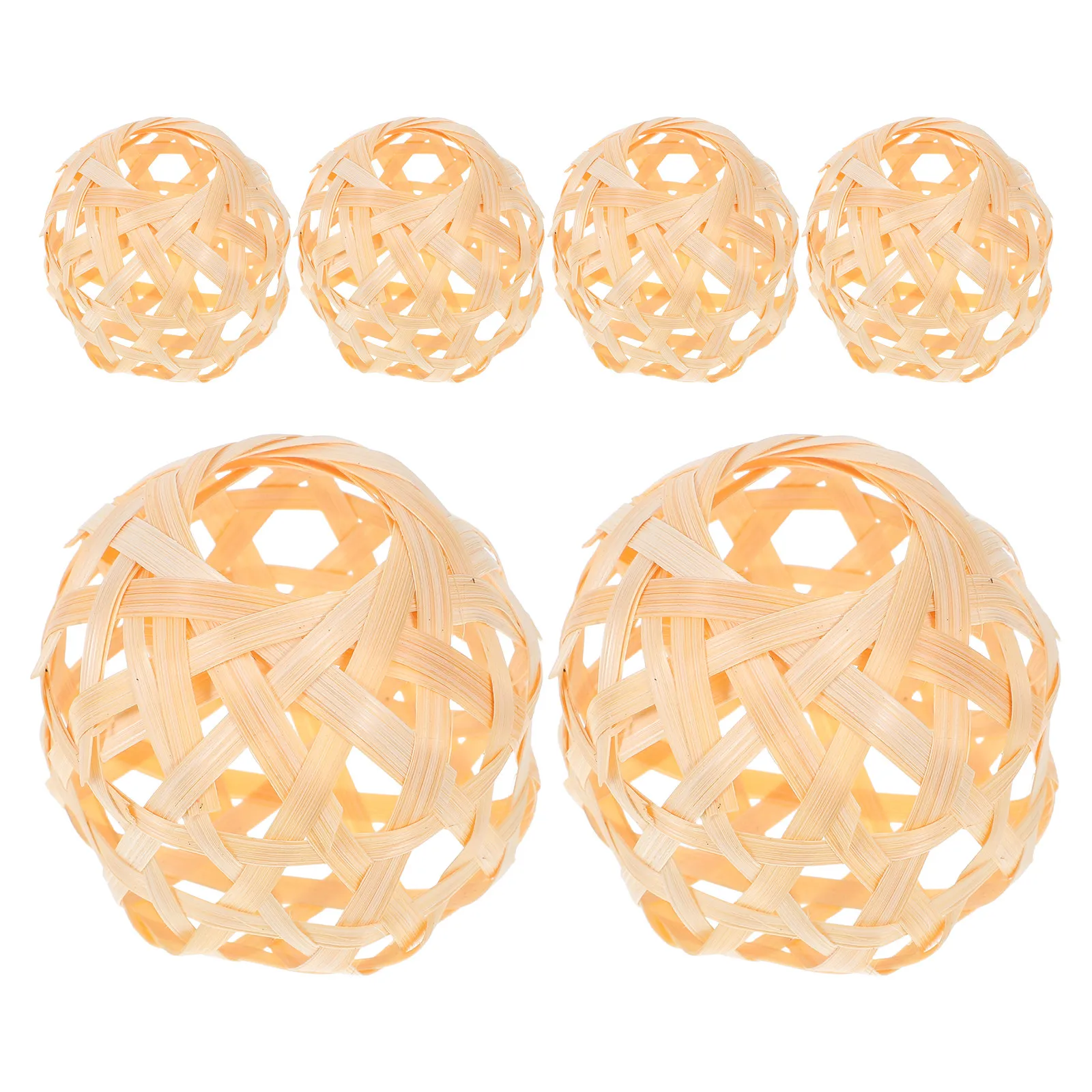 

6Pcs Japanese Inspired Bamboo Lanterns Portable Hanging Light Shades for Picnic Camping Garden Party Decorations