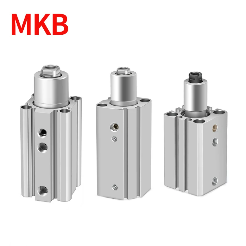 MKB Series 90 Degree RNZ LNZ Rotary Clamp Cylinder  Corner Air Cylinder With Arm Pneumatic Piston Component MKB20-30RZ 32-30RZ