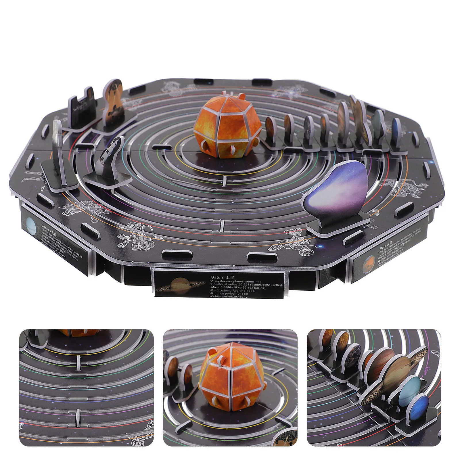 

1Set Solar System Puzzle for Kids 3D Educational Paper Assemble Puzzle Home Decoration Science Learning Planets Puzzles Children