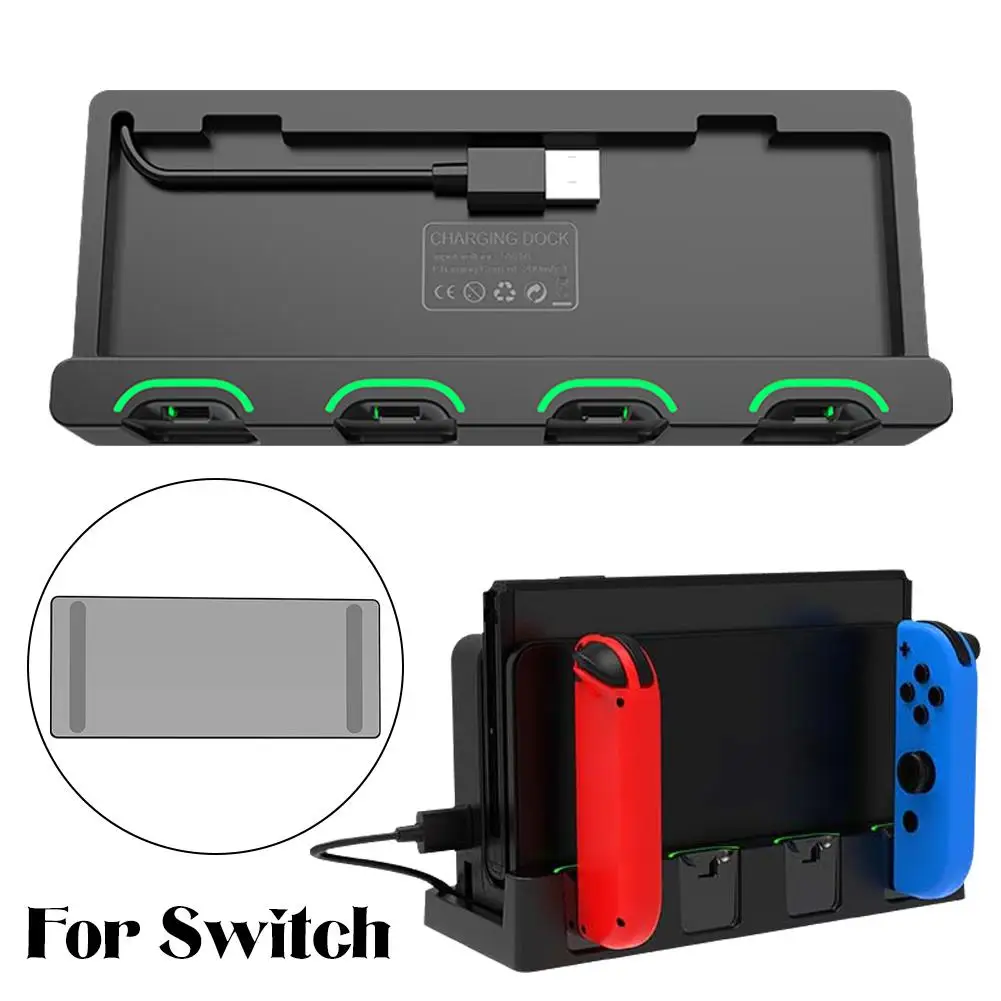 

For Joycon Charging Dock Station Charges Up To 4 Controllers Controller Dock Station Holder Charger Stand for Switch C2O7