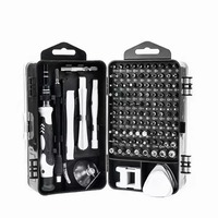 115 in 1 Precision Screwdriver Set Magnetic Phillips Bits Professional Repair Hand Tools Kit with Extension Rod for PC