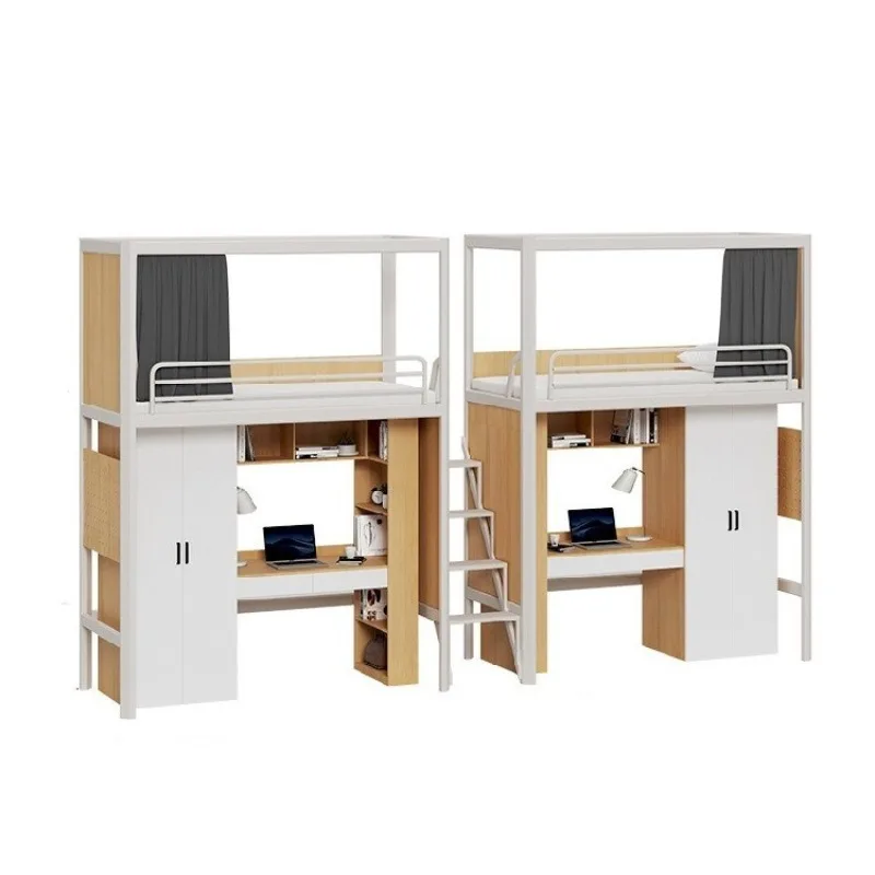 Combination Bed Staff Worker Postgraduate Enterprise Dormitory Dormitory University Student Apartment Bed Under Bed