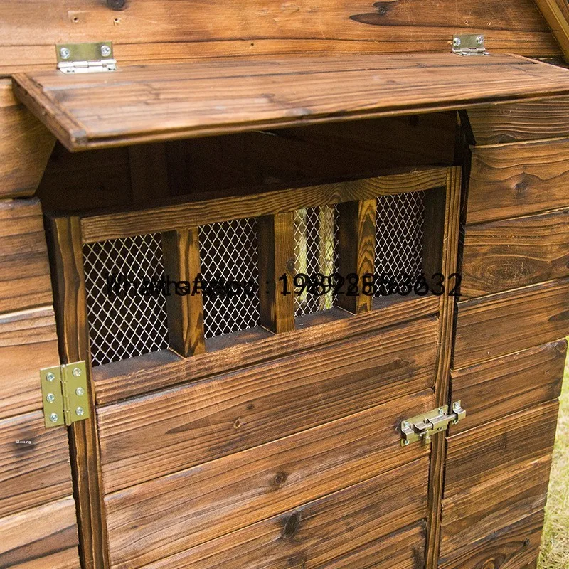F2 Wooden Dog House Universal Luxury Villa Shiba Inu Special Summer Waterproof Outdoor Rainproof Coldproof