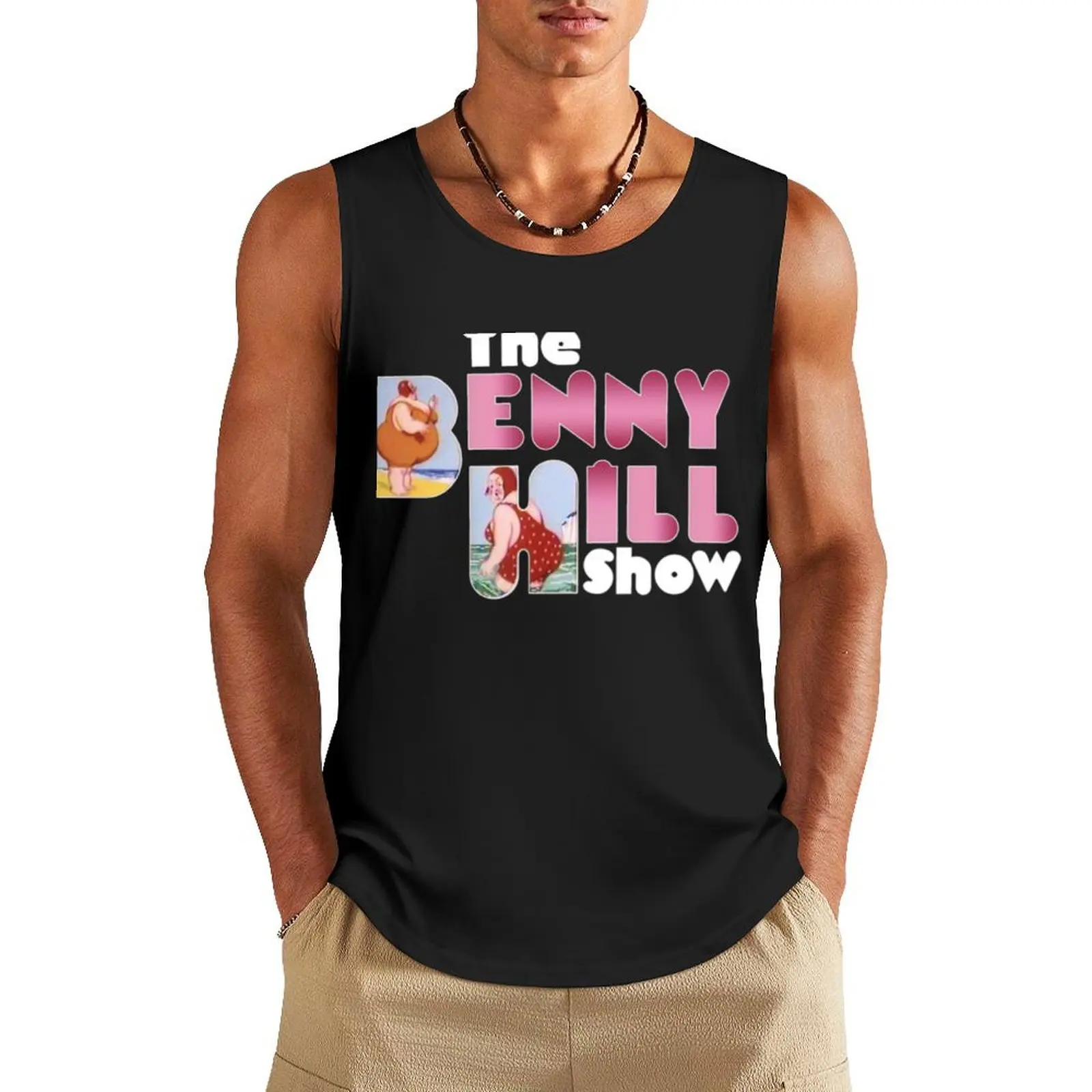 

Benny Hill Tank Top singlet for men Gym wear