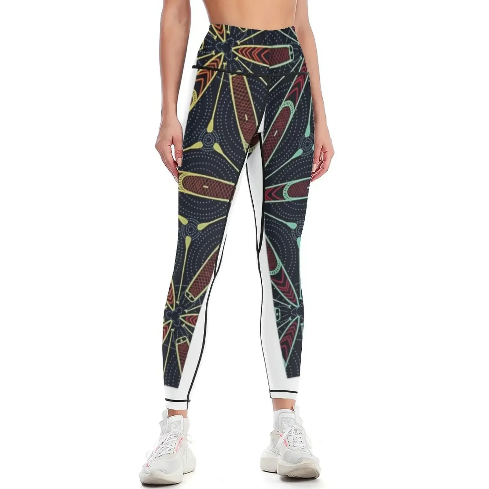 

Paddleboarding pattern Leggings Women's push up trousers gym's clothing Women's trousers Womens Leggings