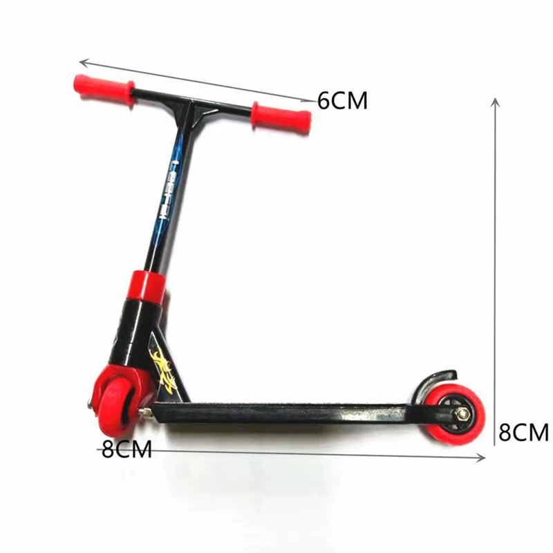 Mini Scooter de dedo de dibujos animados para niños, patineta de dedo divertida, Scooter de equilibrio de la yema del dedo, diapasón deportivo, juguete novedoso para niños, 2 piezas