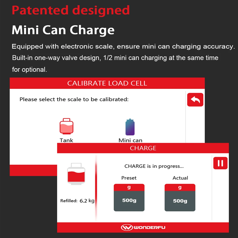 آلة شحن غاز التبريد المعدنية الذكية R134a آلة خزان الغاز لتكييف الهواء لإعادة تدوير التيار المتردد للسيارة #5