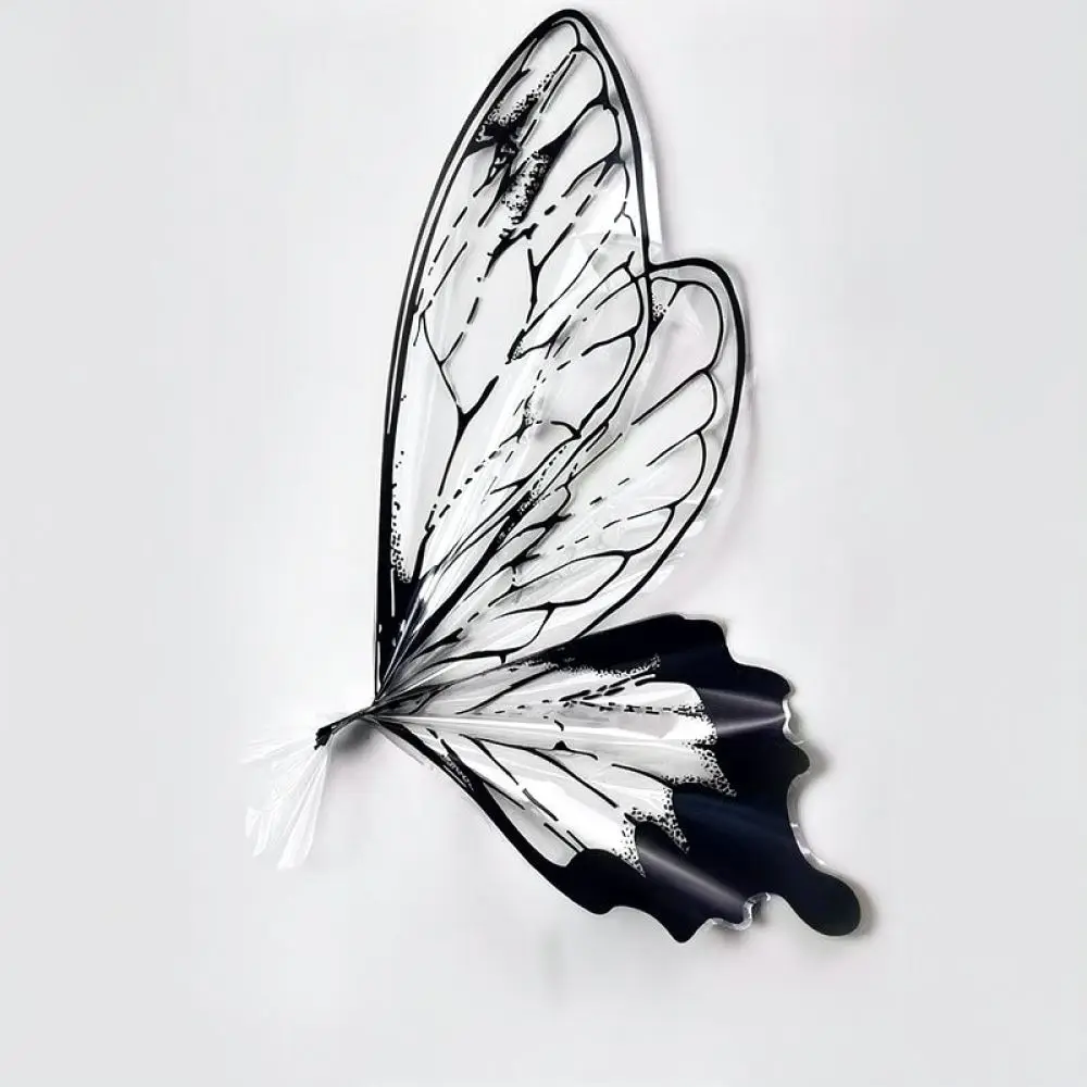 Unique Butterfly Style Bouquet Wrapper Sheets Transparent OPP Material Floral Packaging Supplies For Birthday Wedding Decor